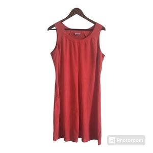 Columbia Women Sleeveless Dress Sz L Omni-Wick With Pocket Orange